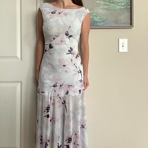 Altar'd State Lilac Purple Floral Maxi Dress